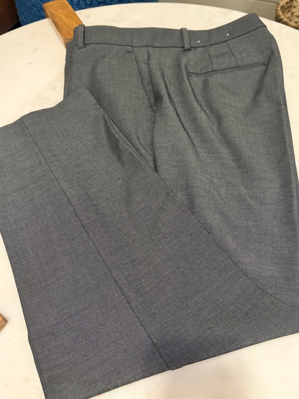Classic Gray Ankle Pants from Ann Taylor - Curvy Fit